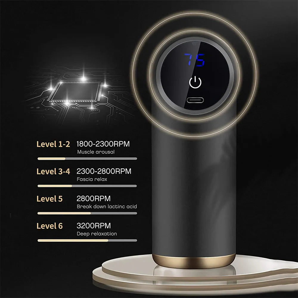 Relax Gun - Massageador 4 em 1 Muscular Portátil