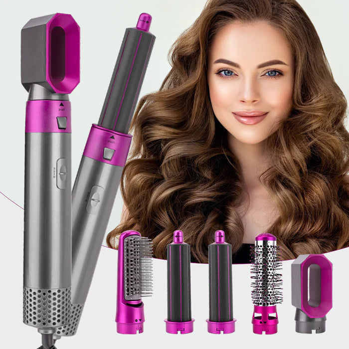 HairPRO - Escova 5 em 1 Profissional (Seca, Alisa, Cacheia, Modela e Ondula)