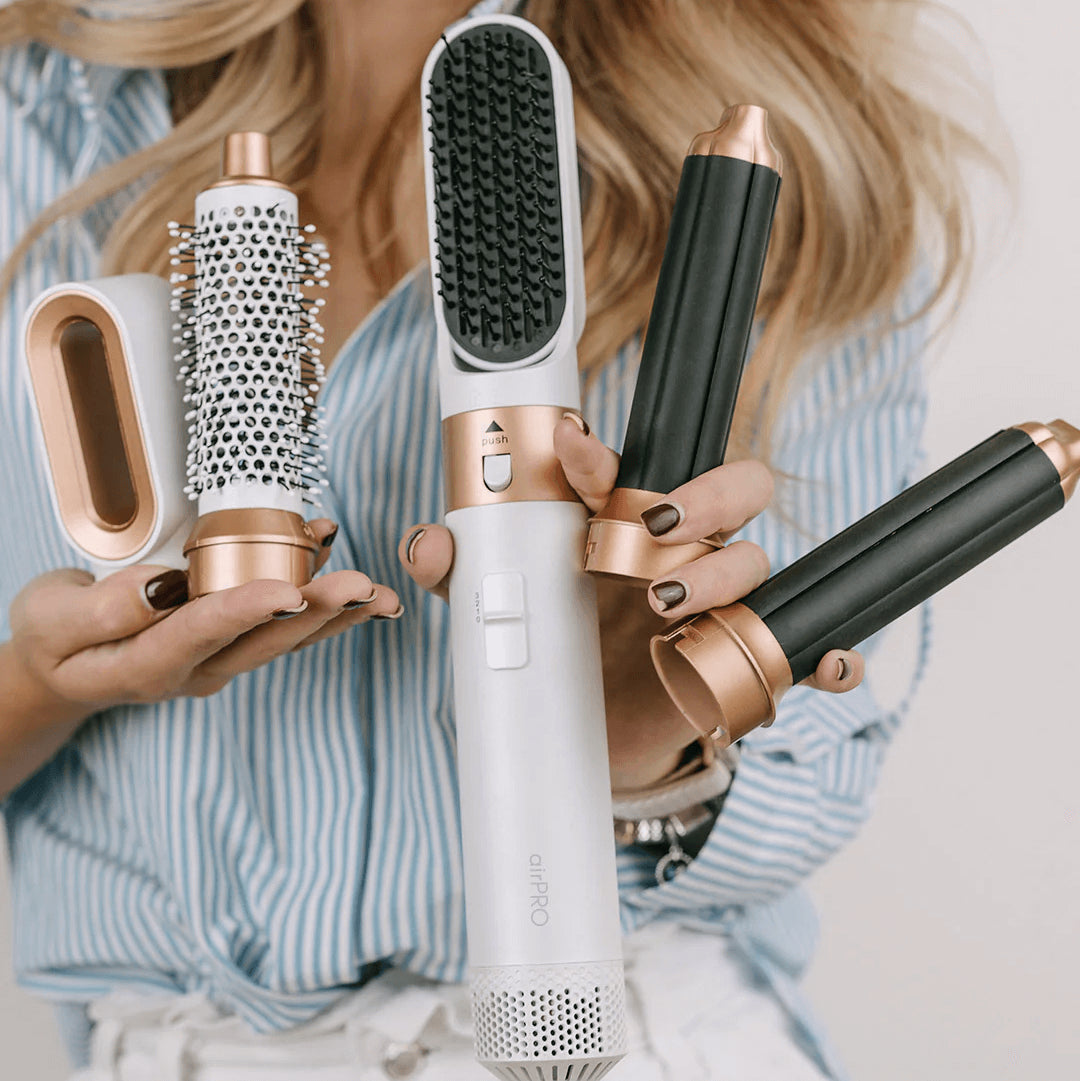 Vibely Hair - Escova 5 em 1 Profissional (Seca, Alisa, Cacheia, Modela e Ondula)