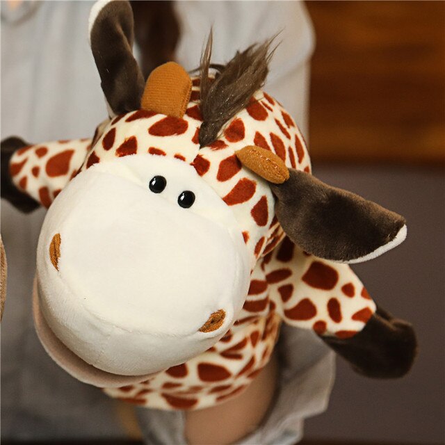 Fantoche Pelúcia de Mão Animal Boneco Interativo Educativo Kids