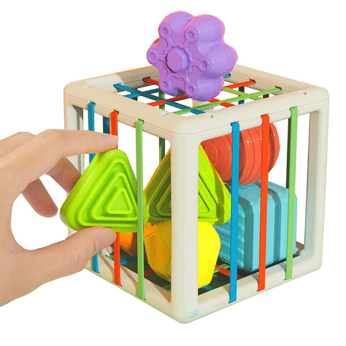 Blocos Cube - Coloridos Montessori Sensorial Educativos Aprendizagem