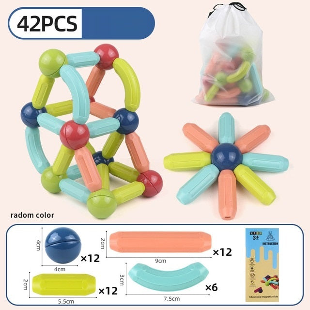 MagneticKids Blocos de Construção Criativo e Educativo loja deepbel