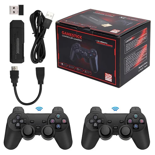 Vídeo Game Stick 4K com +58.000 Mil Jogos Retrô + 2 Controles