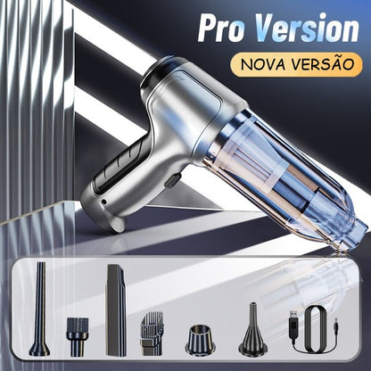 Car Clean - Aspirador de Pó Portátil 4 em 1 Recarregável Profissional