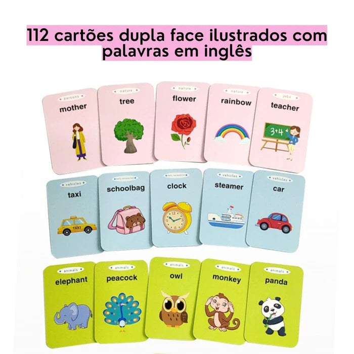 Card Kids - Educacional e Divertido para Aprender Inglês com 224 Palavras