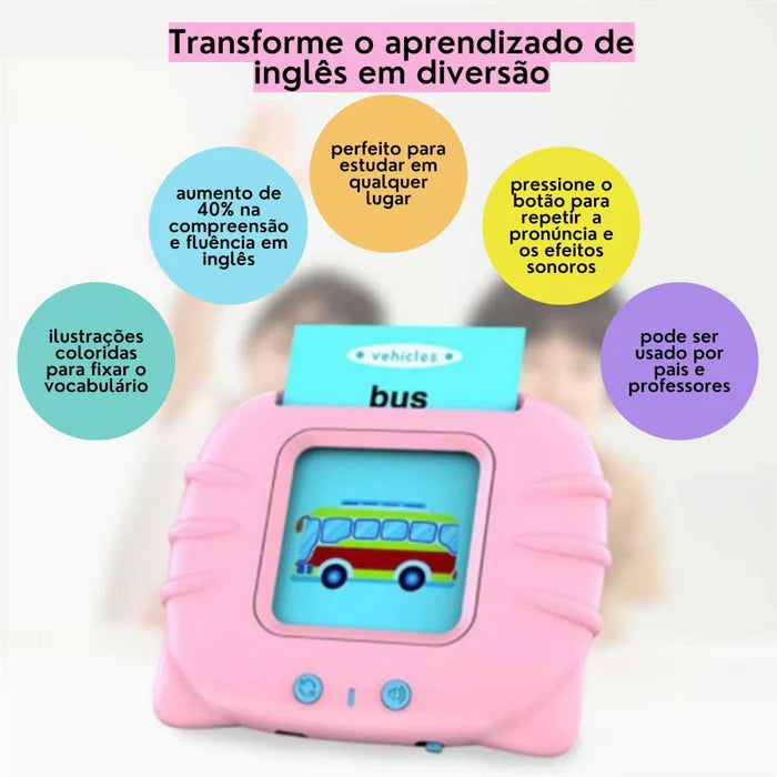 Card Kids - Educacional e Divertido para Aprender Inglês com 224 Palavras