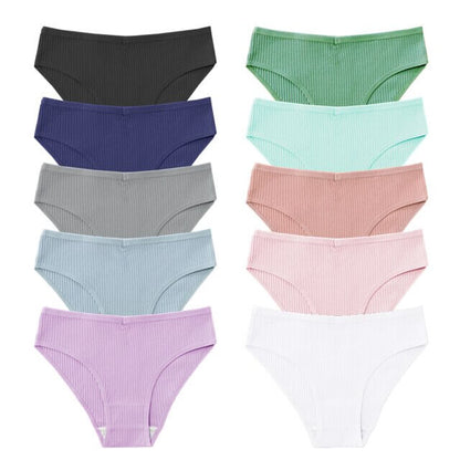 Kit Calcinhas Algodão Confort Antibacteriana [PAGUE 5 LEVE 10]