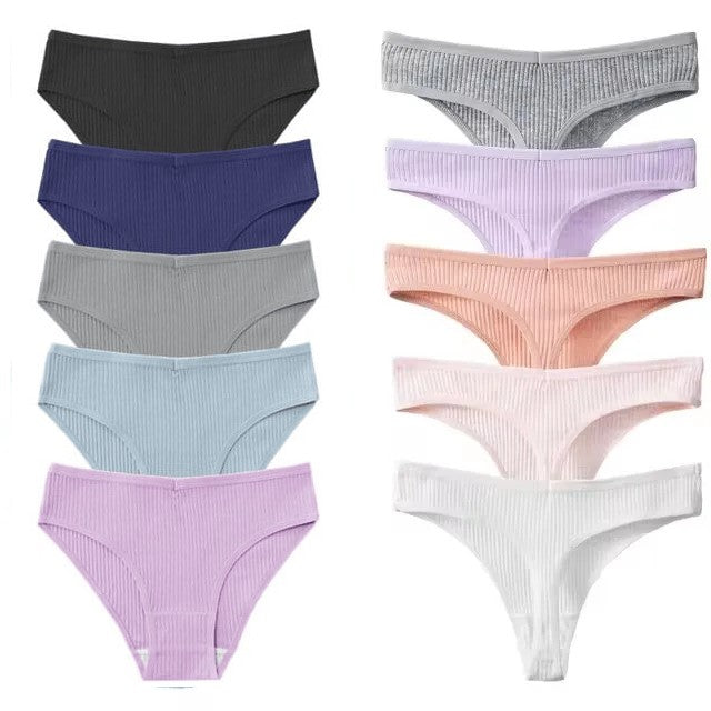 Kit Calcinhas Algodão Confort Antibacteriana [PAGUE 5 LEVE 10]