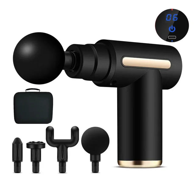 Relax Gun - Massageador 4 em 1 Muscular Portátil