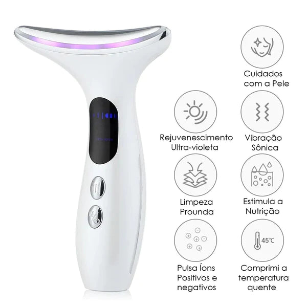 Beauty Face - Massageador Facial Anti Rugas e Linhas de Expressão