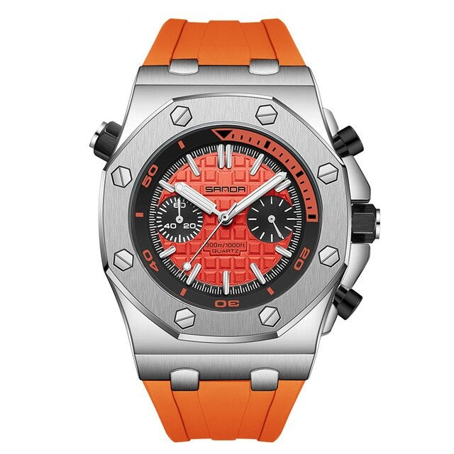 Relógio SANDA Luxo Silicone Sports Masculino [Lançamento 2024]