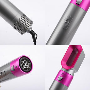 Vibely Hair - Escova 5 em 1 Profissional (Seca, Alisa, Cacheia, Modela e Ondula)