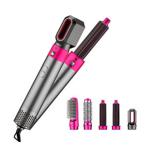 Vibely Hair - Escova 5 em 1 Profissional (Seca, Alisa, Cacheia, Modela e Ondula)