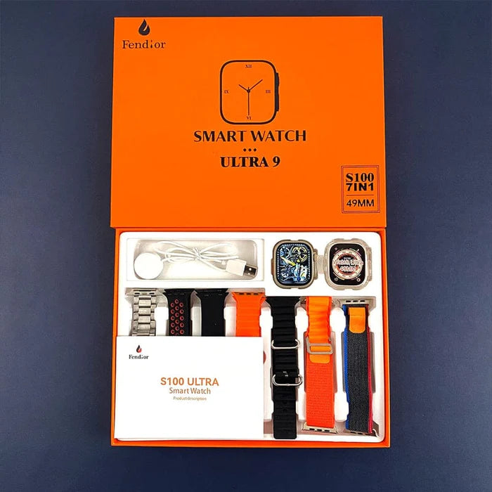 Relógio Smartwatch Series 9 [7 Pulseiras + Case]