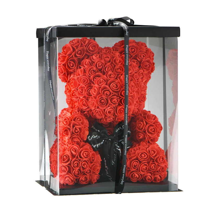 Urso de Pelúcia Flor Flowers - 520 Rosas