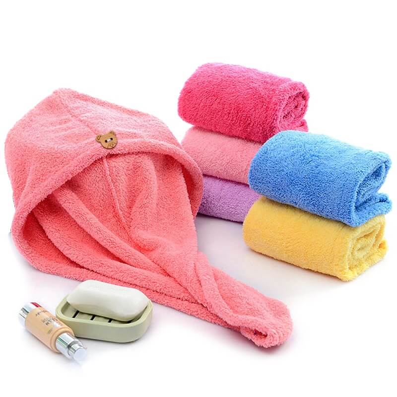 HairCap - Toalha Micro Fibra Mágica Super Absorção de Secagem
