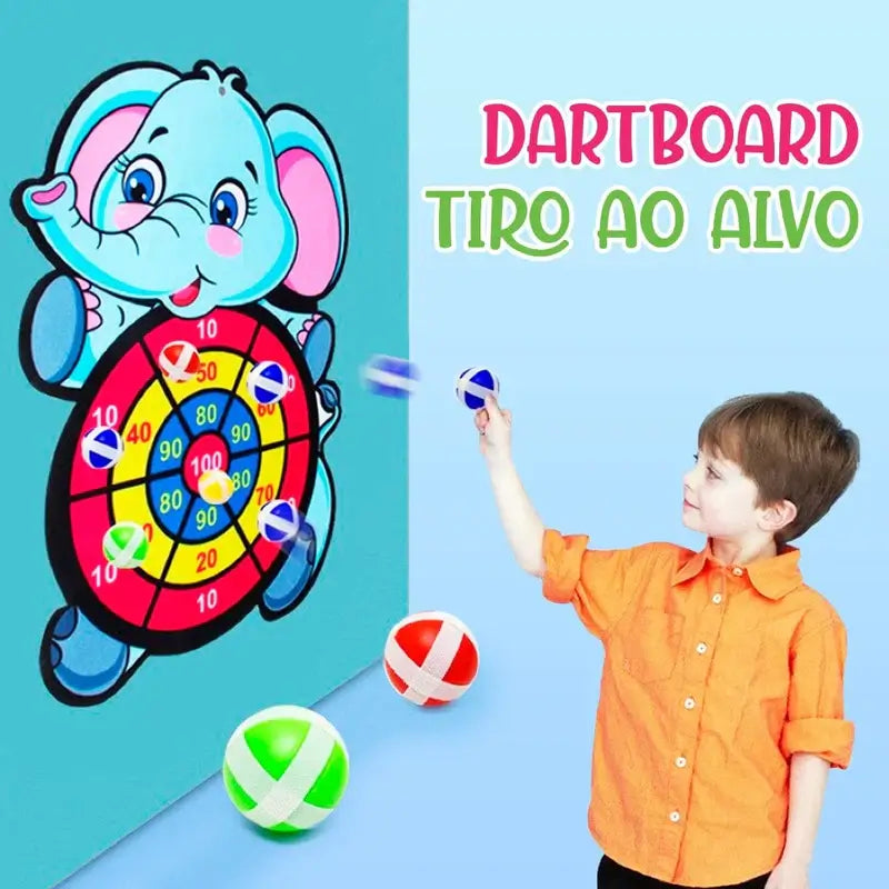 Bola ao Alvo Jogo Interativo e Divertido Montessori - Dart Board