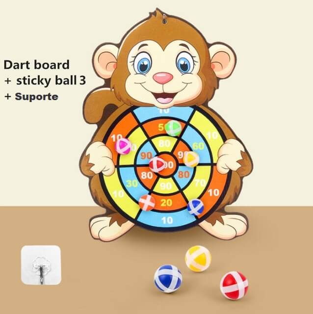 Bola ao Alvo Jogo Interativo e Divertido Montessori - Dart Board