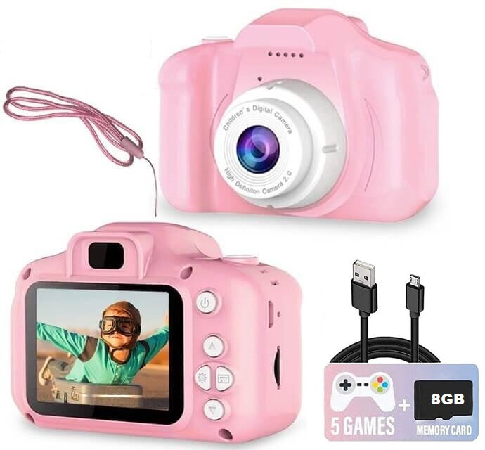 CamKids - Câmera Digital HD Infantil Interativa Educacional + Brinde